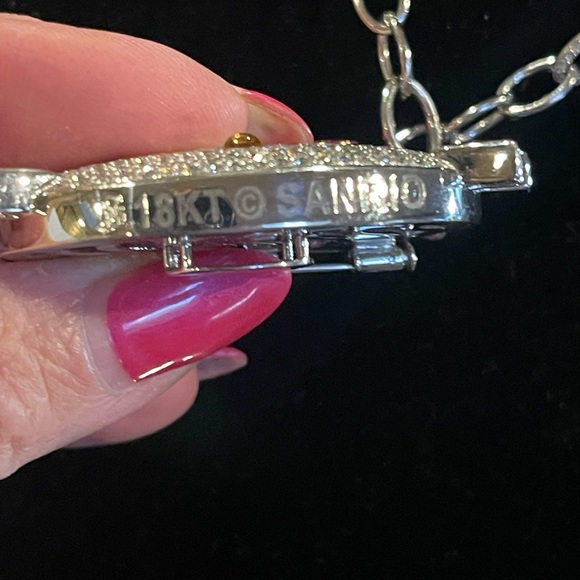 Hello Kitty 18k Diamond & Sapphire Necklace, by Kimora Lee Simmons. - Picture 6 of 17